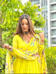Hina Khan's Yellow Anarkali: The Ultimate Raksha Bandhan Outfit Goals