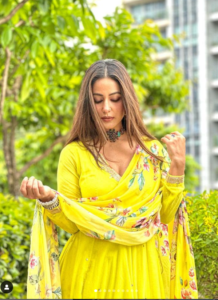 Hina Khan's Yellow Anarkali: The Ultimate Raksha Bandhan Outfit Goals